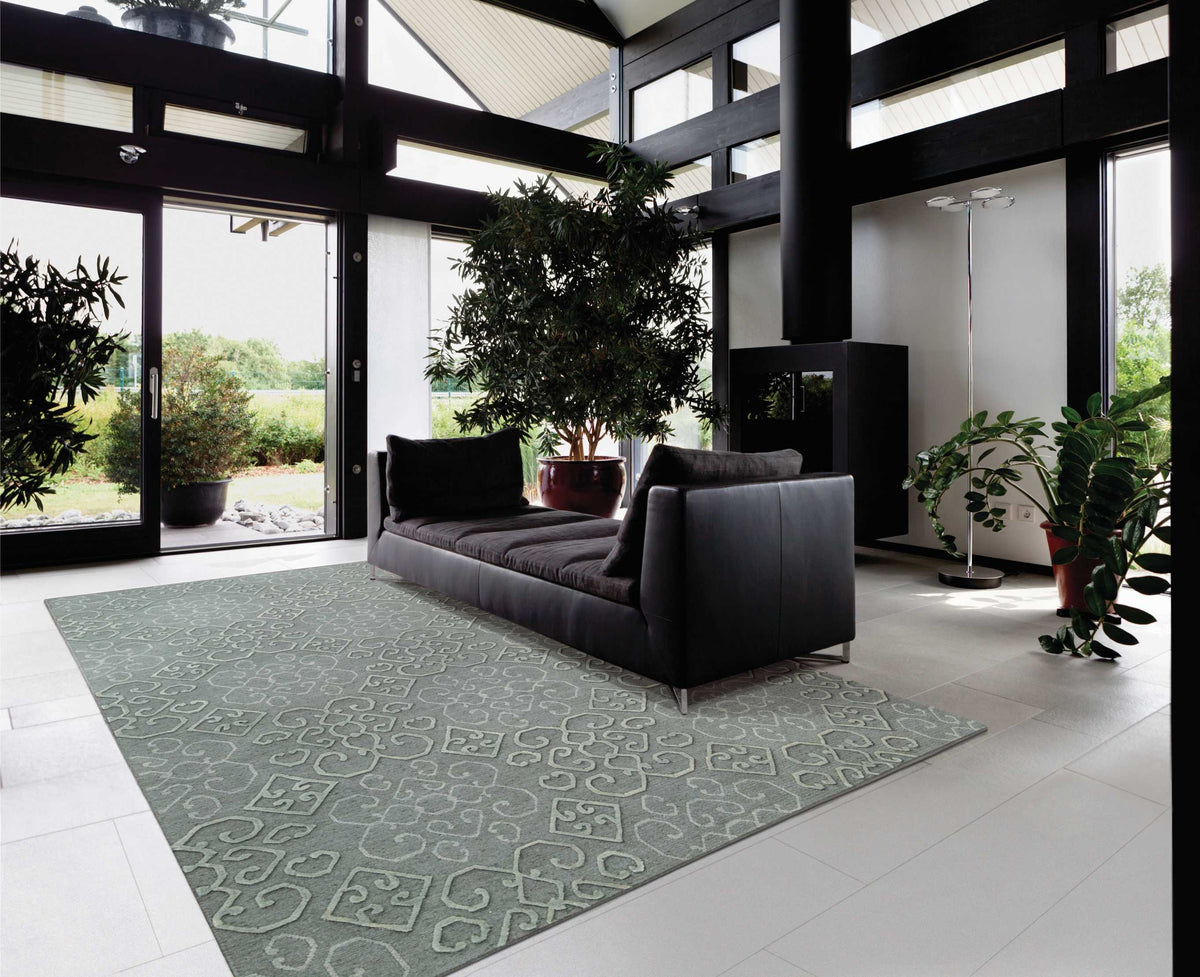 Ambrose AMB01 Slate Rug - room scene