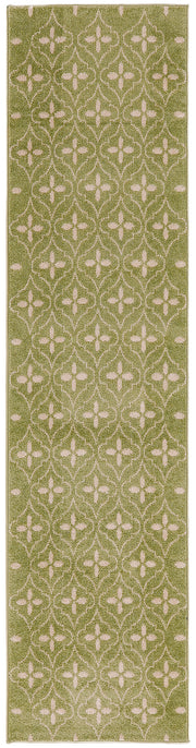 Nourison Essentials NRE04 Green Ivory Rug - Runner