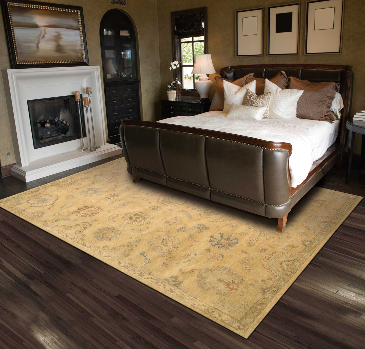 Jaipur JA54 Light Gold Rug - room scene