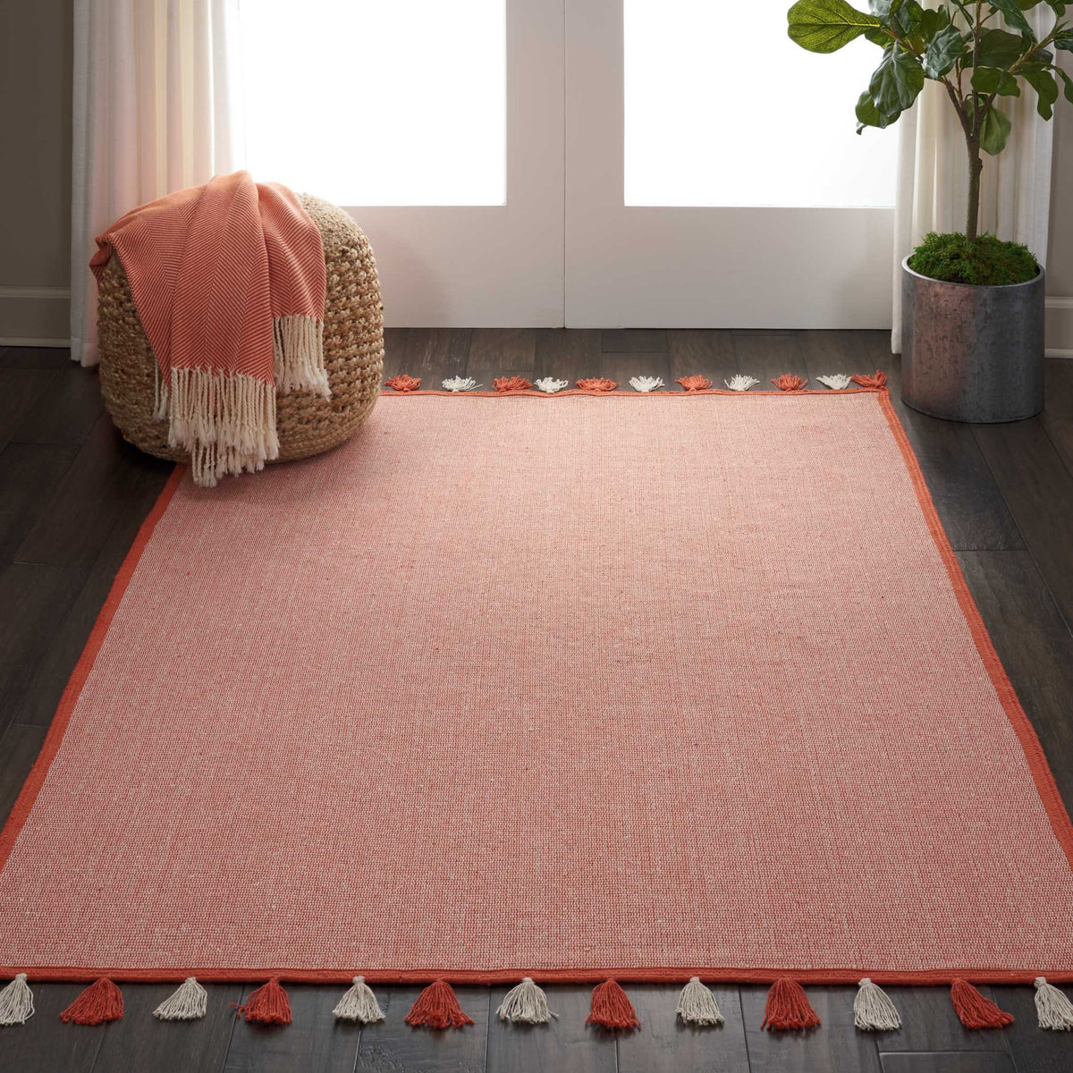 Otto DS600 Orange Rug - room scene