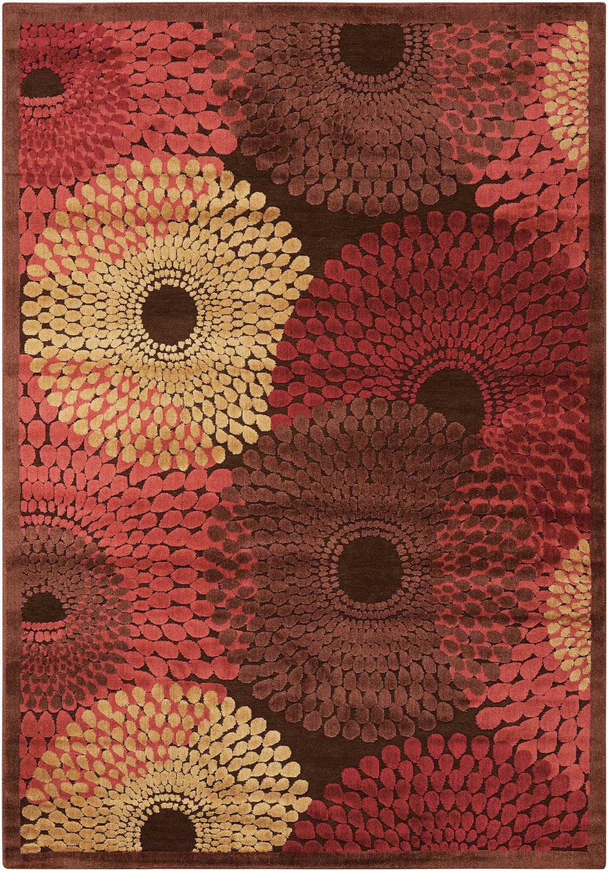 Graphic Illusions GIL04 Brown Rug - Rectangle