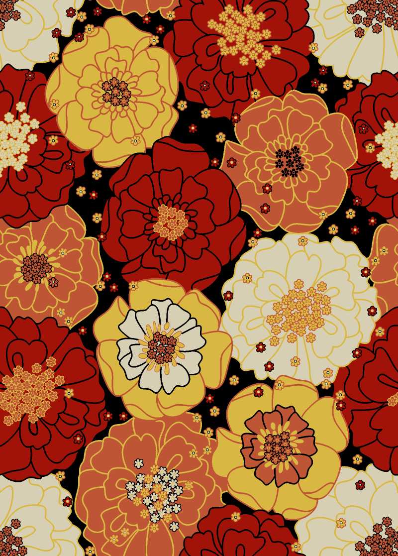 Home & Garden RS021 Black Rug - Rectangle