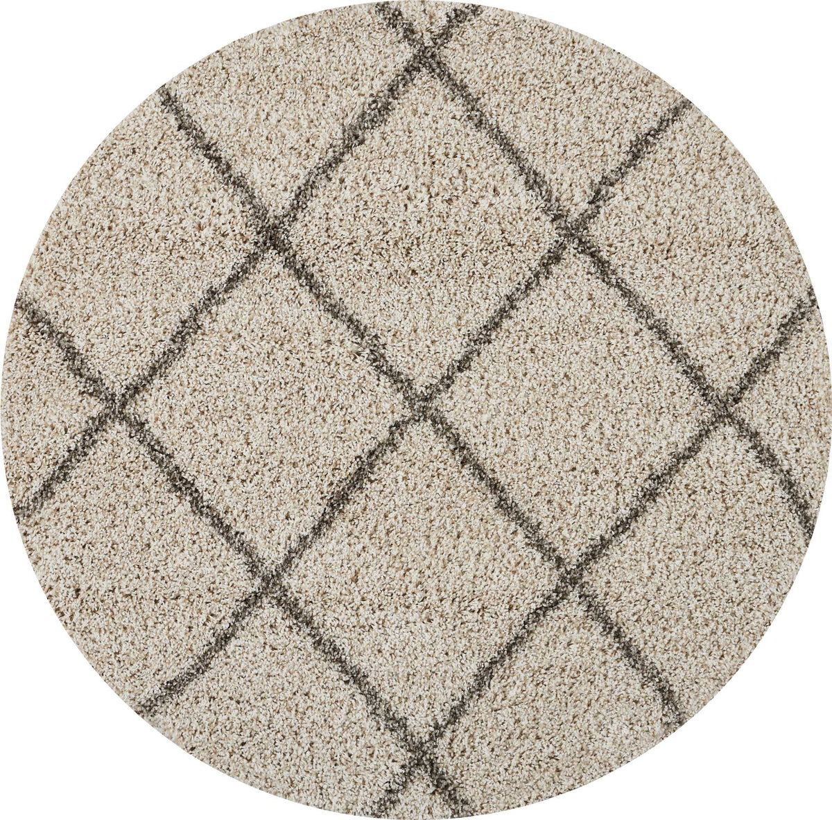 Brisbane BRI03 Cream Rug - Round