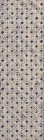 Deco Mod DEC02 Navy Ivory Rug - Runner