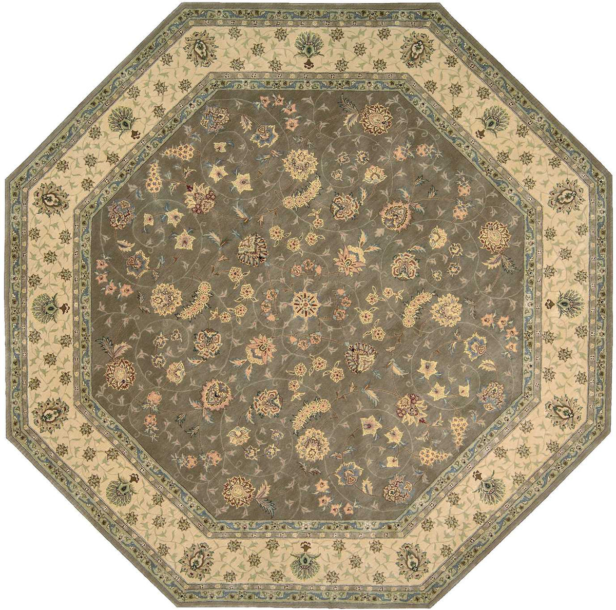 Nourison 2000 2003 Olive Rug - Octagon