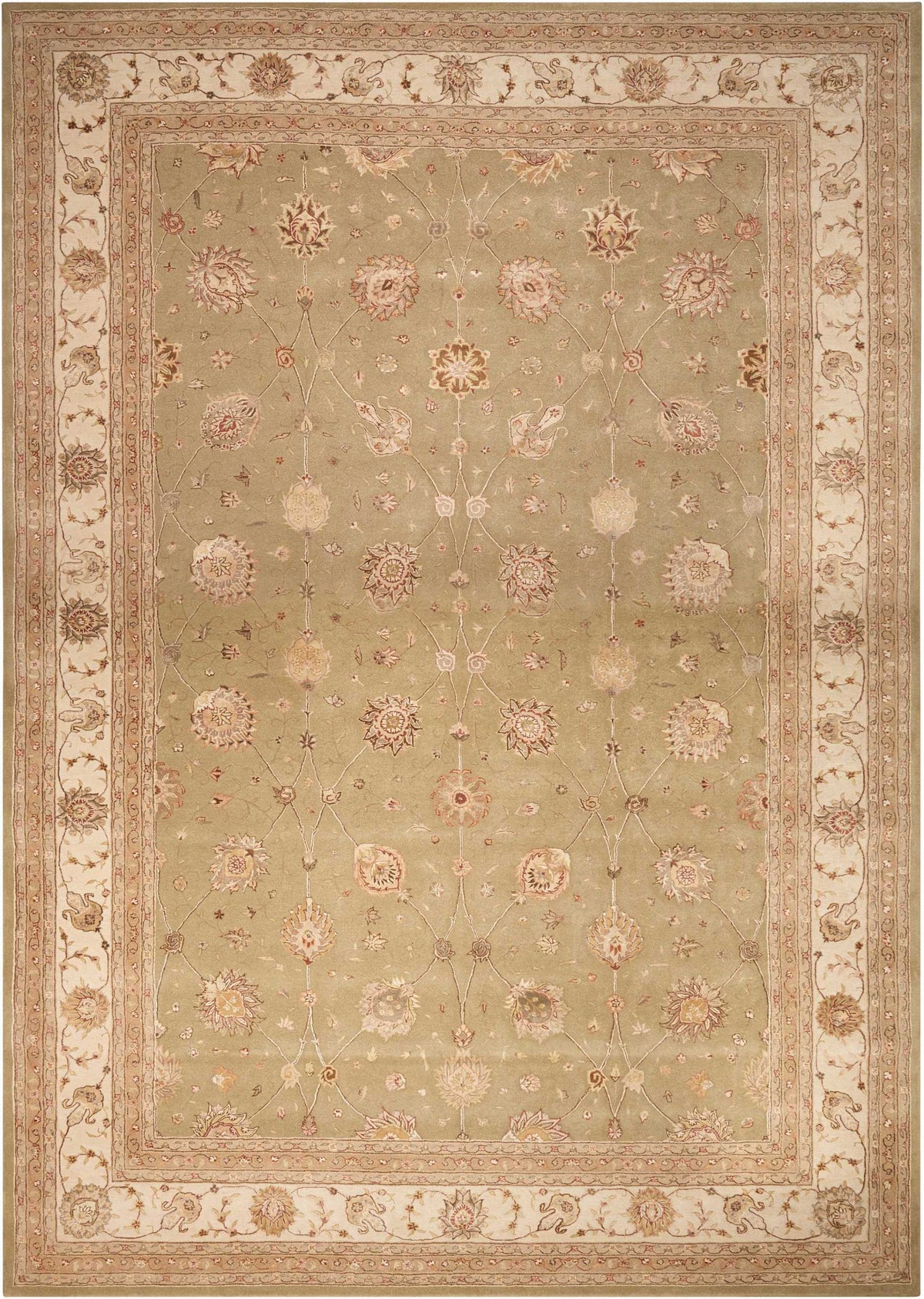 Nourison 3000 3105 Light Green Rug - Rectangle