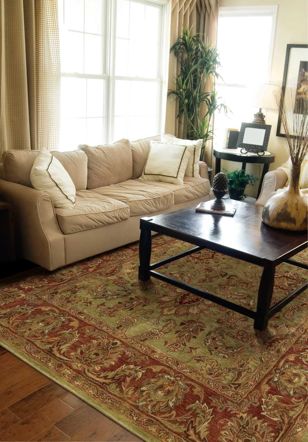 Jaipur JA50 Olive Rug - room scene