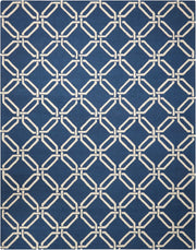 Linear LIN08 Navy Rug - Rectangle