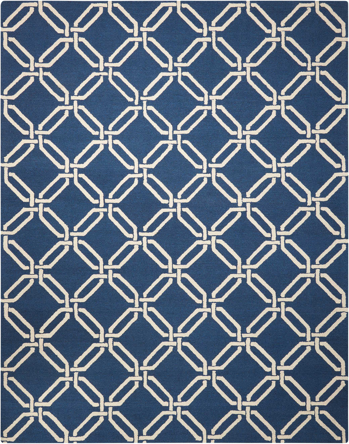 Linear LIN08 Navy Rug - Rectangle