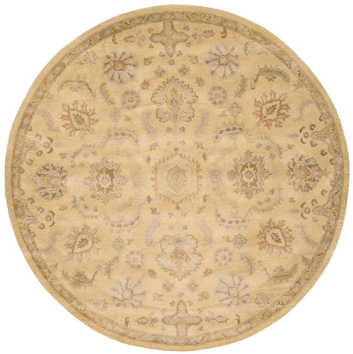 Jaipur JA54 Light Gold Rug - Round