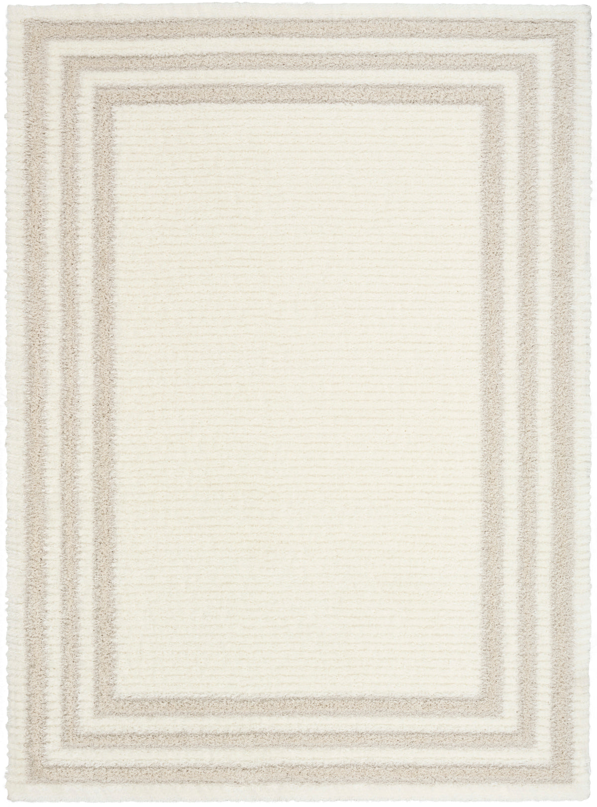 Pacific Shag PCS03 Ivory Beige Rug - Rectangle