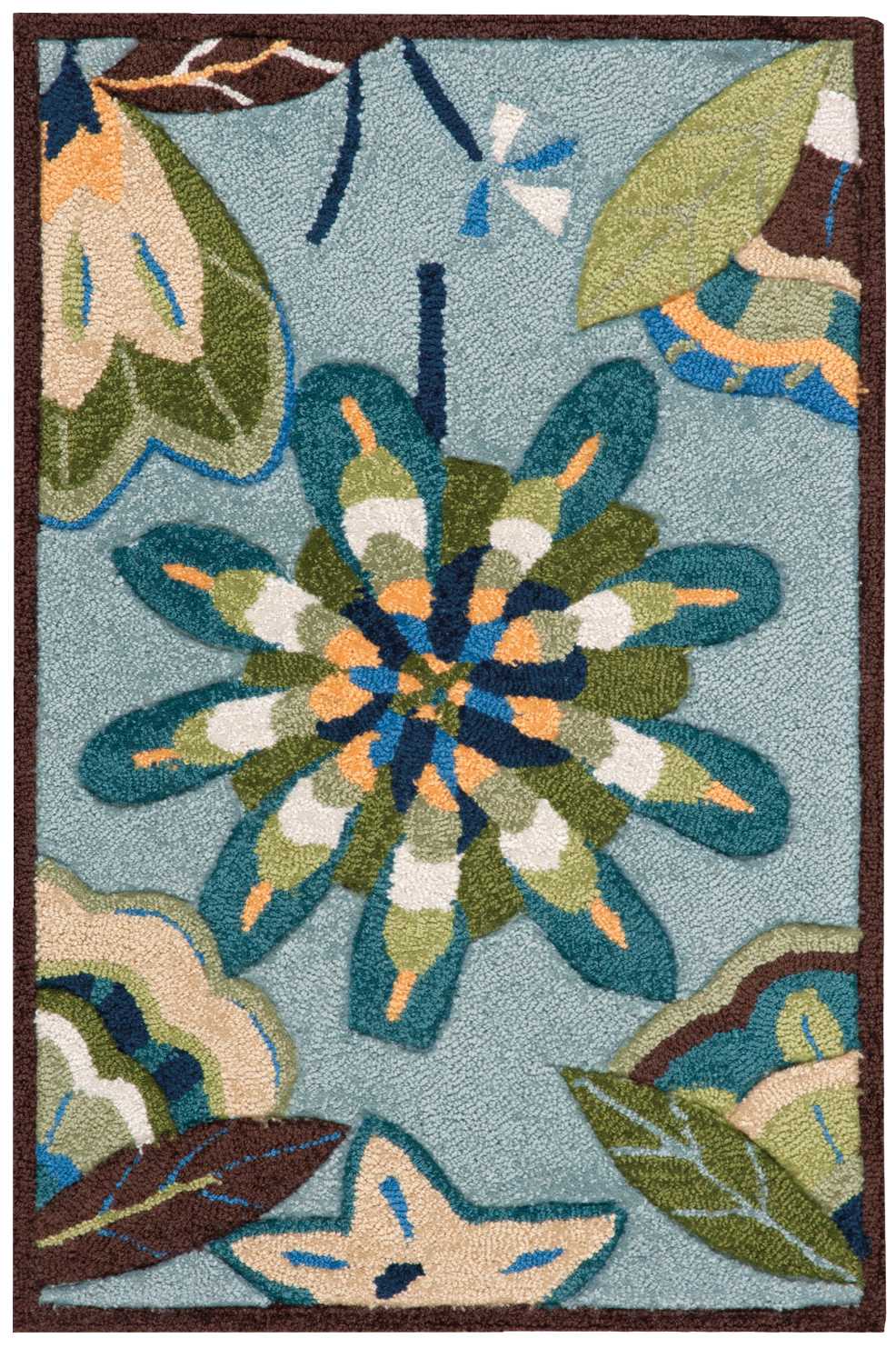 Fantasy FA12 Aqua Rug - room scene