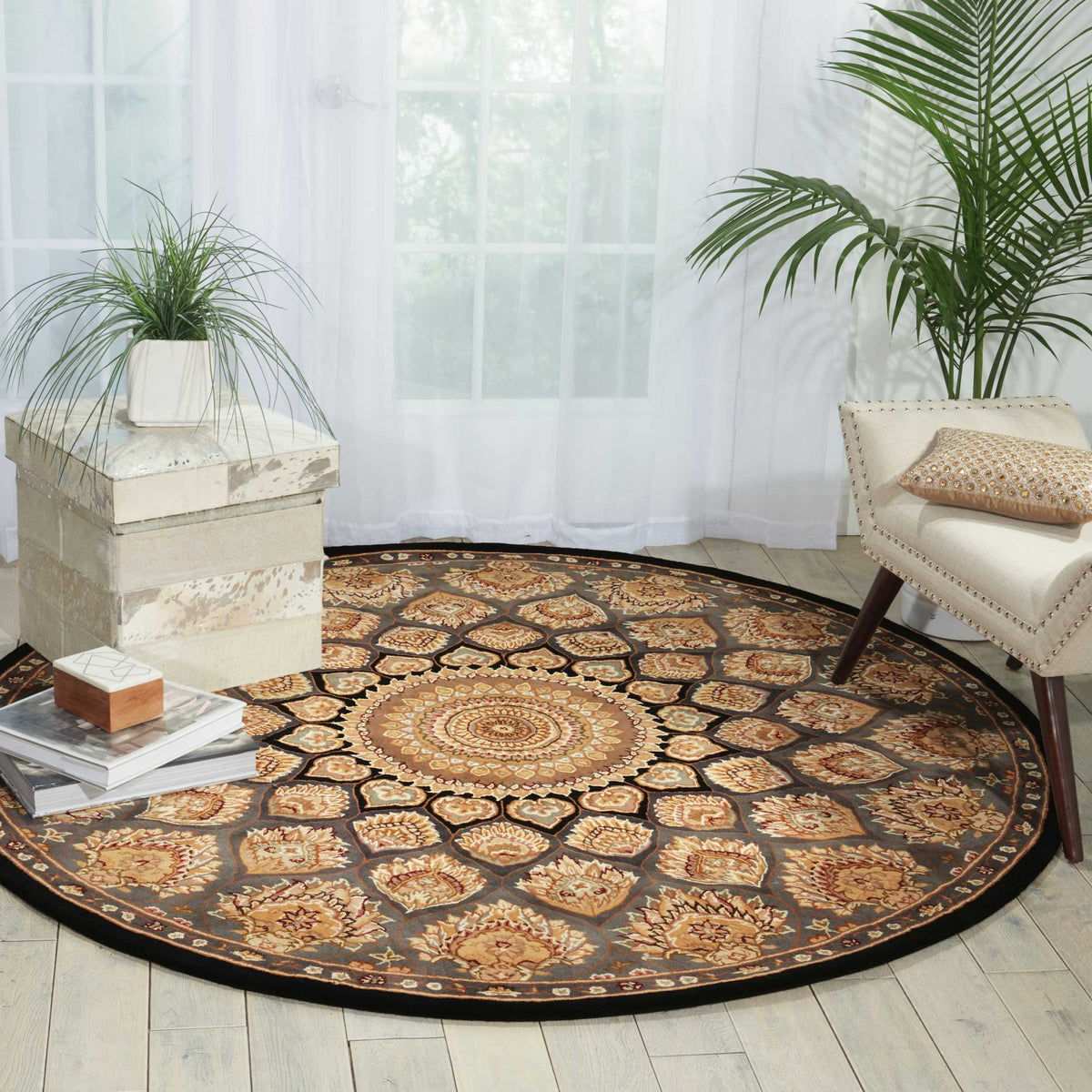 Nourison 2000 2318 Slate Rug - room scene