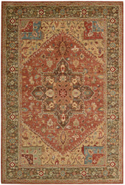 Living Treasures LI01 Rust Rug - Rectangle