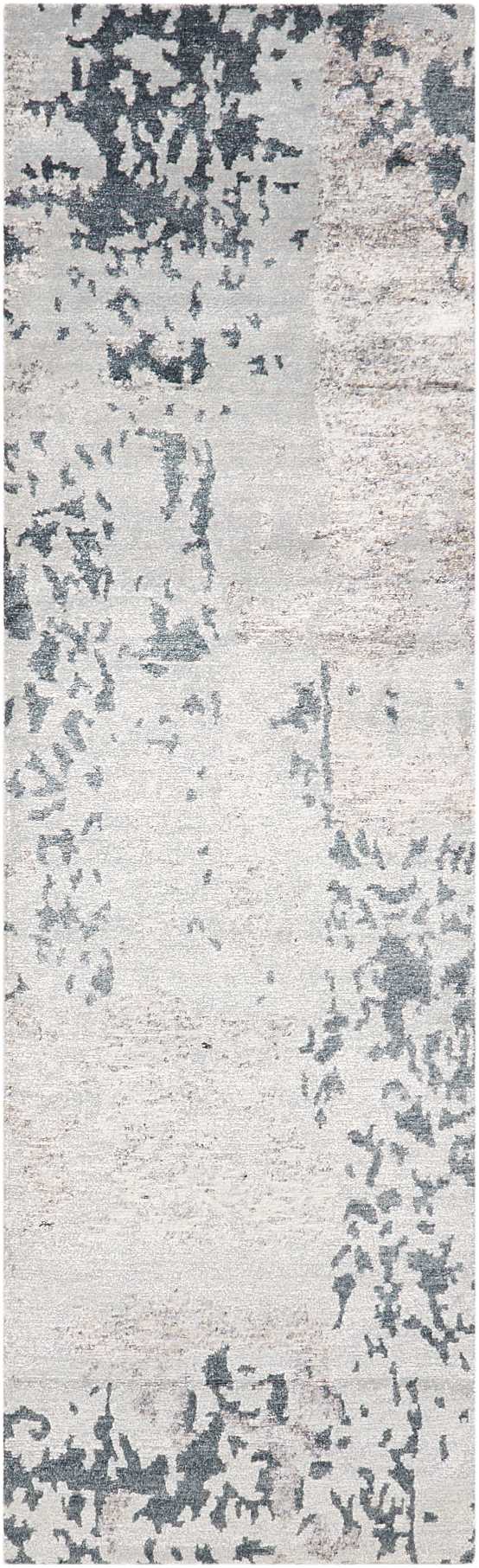 Silk Shadows SHA16 Silver Grey Rug - Runner