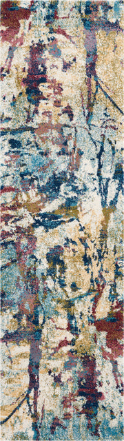 Fusion FSS10 Cream Multicolor Rug - Runner