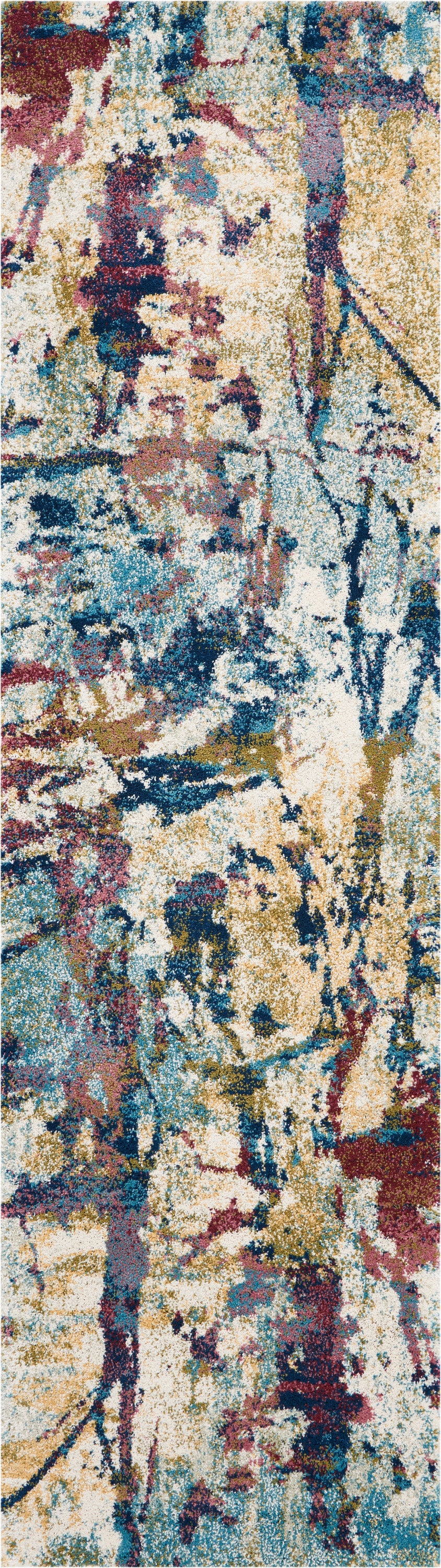 Fusion FSS10 Cream Multicolor Rug - Runner