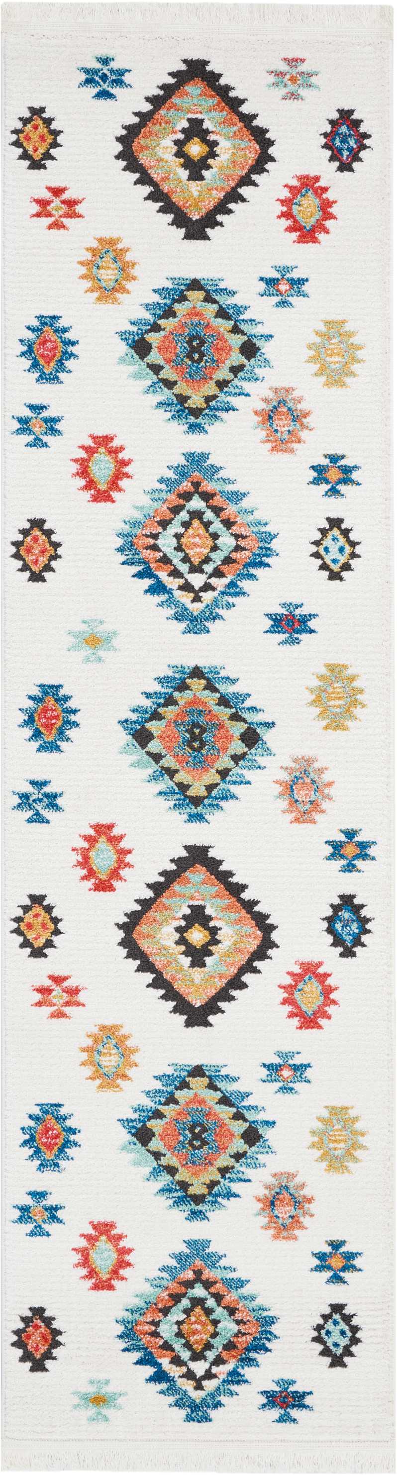 South Western NAV07 White Rug - Runner