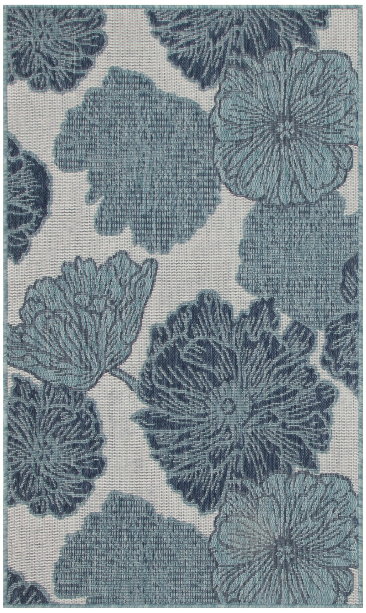 Garden Oasis GOA04 Blue Rug - Rectangle