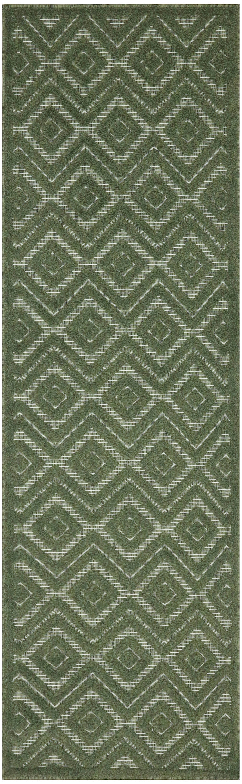 Versatile NRV01 Green Rug - Runner