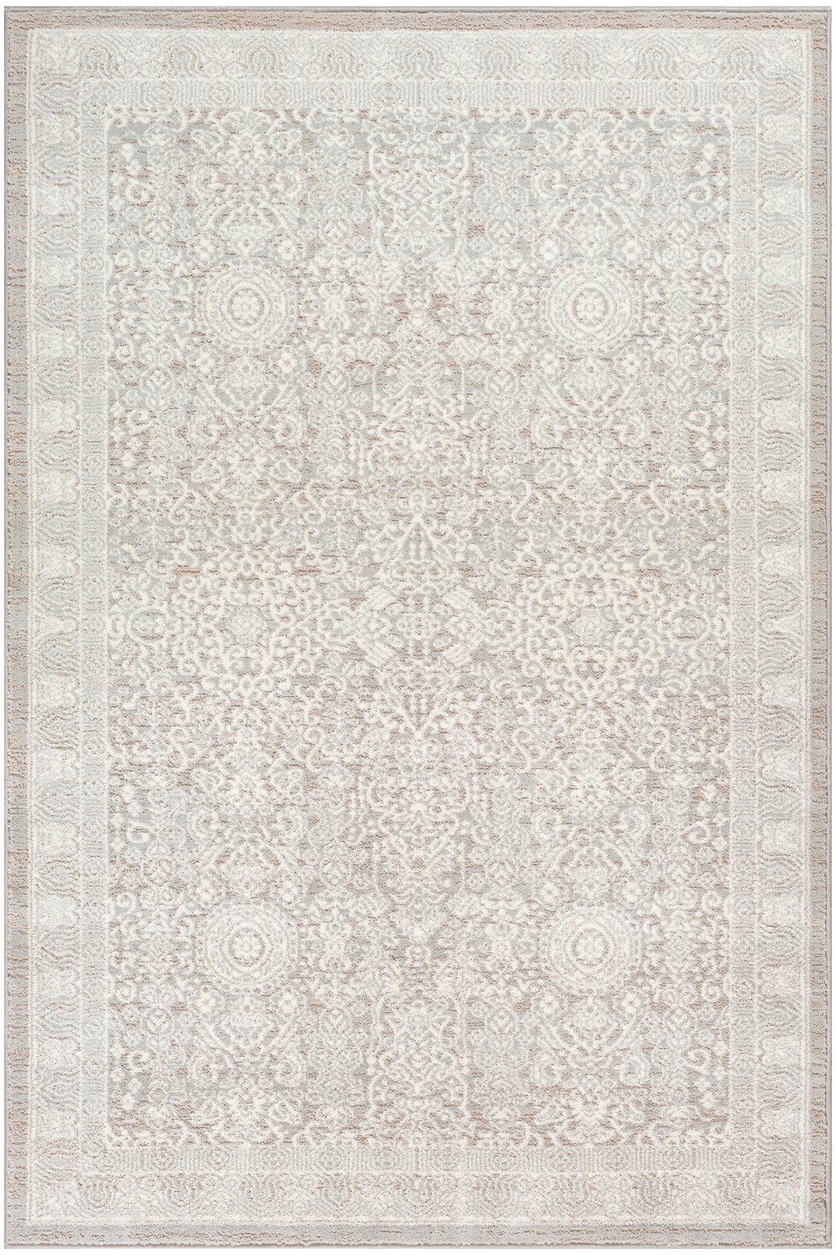 Eco Cycle ECY01 Silver Ivory Rug - Rectangle