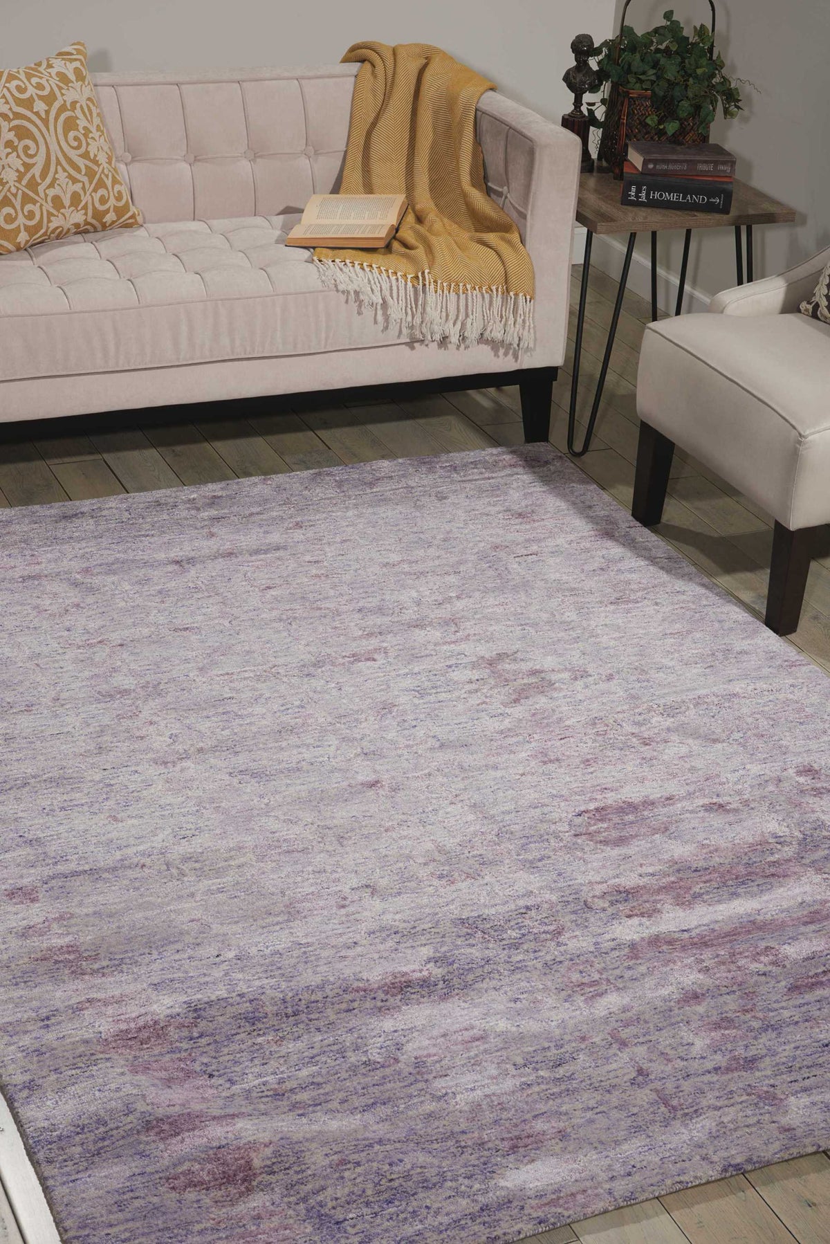 Gemstone GEM04 Amethyst Rug - room scene
