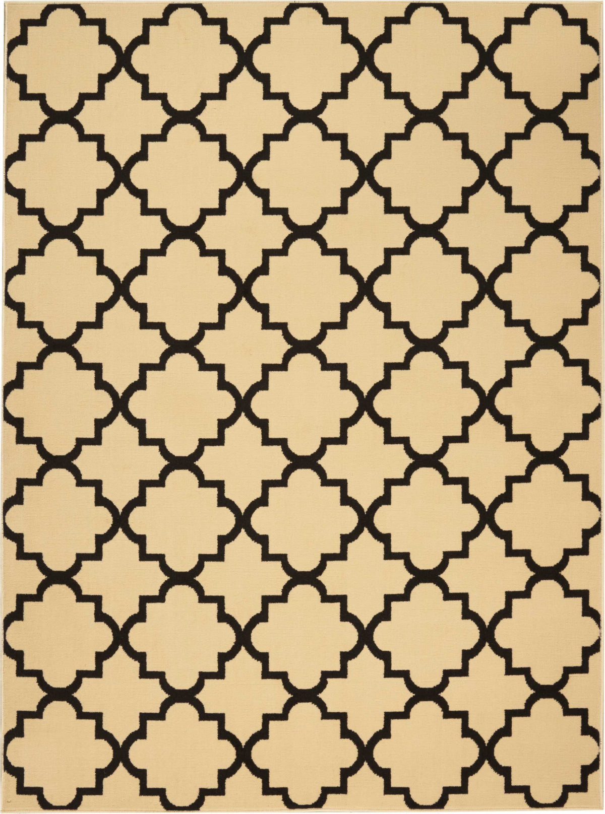 Grafix GRF08 Cream Black Rug - Rectangle