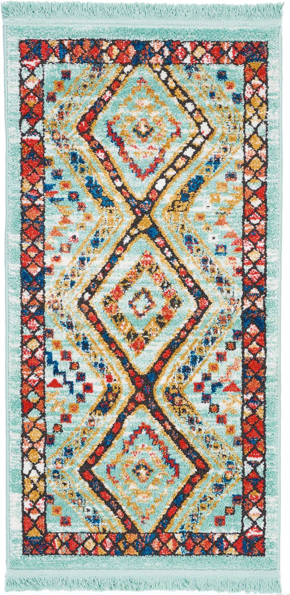 South Western NAV02 Aqua Rug - Rectangle