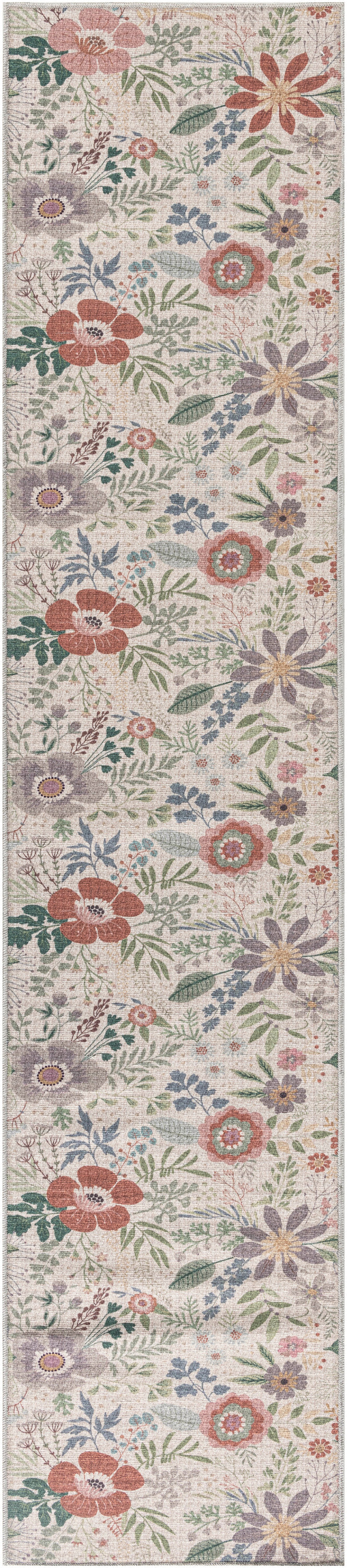 Nourison Washables NWB06 Cream Multicolor Rug - Runner