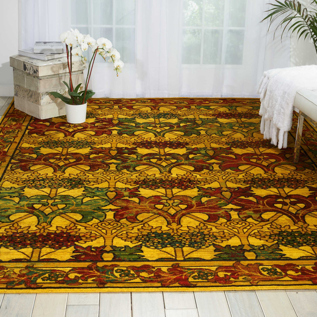Timeless TML01 Stained Glass Rug - room scene