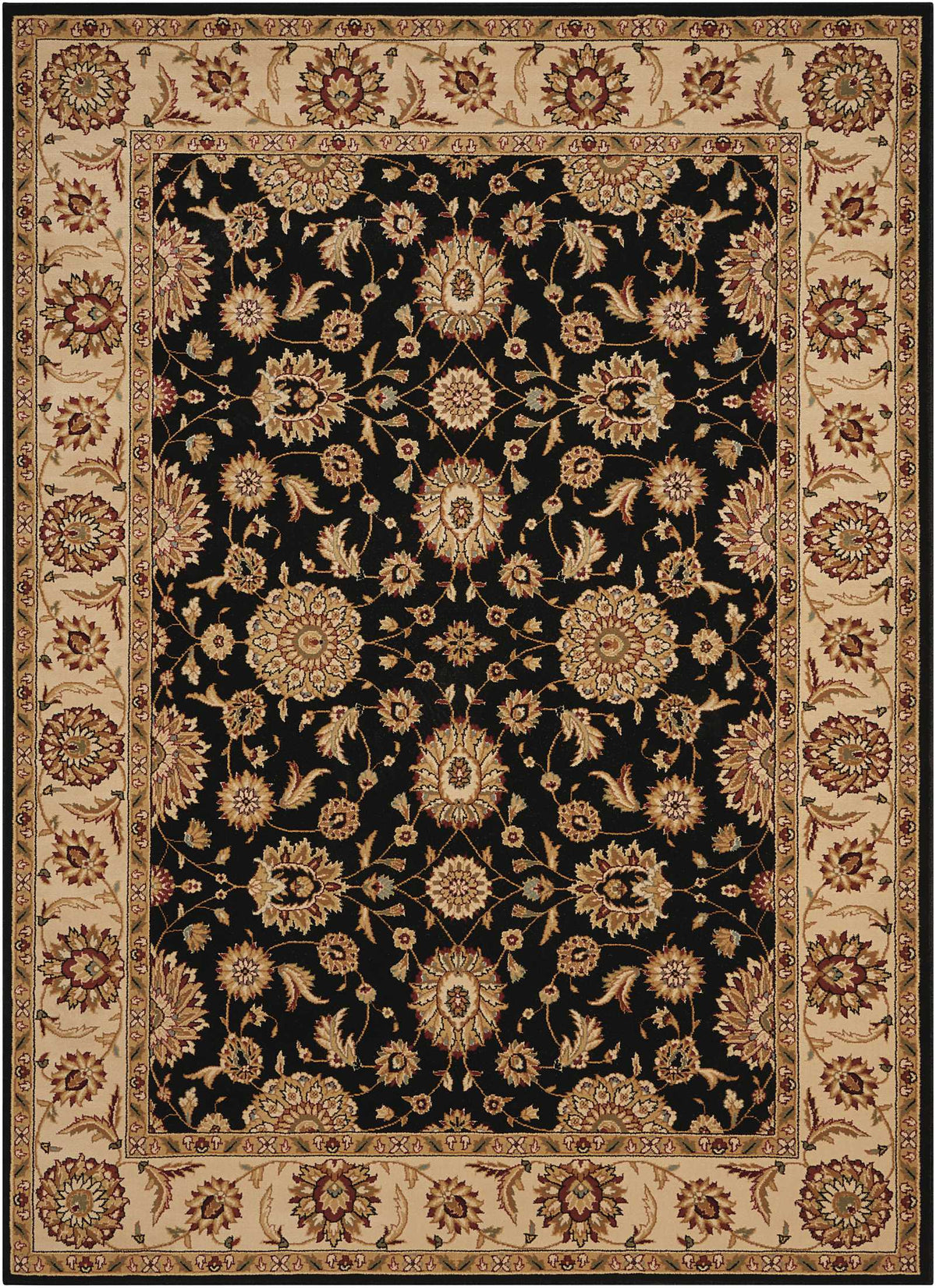 Persian Crown PC002 Black Rug - Rectangle