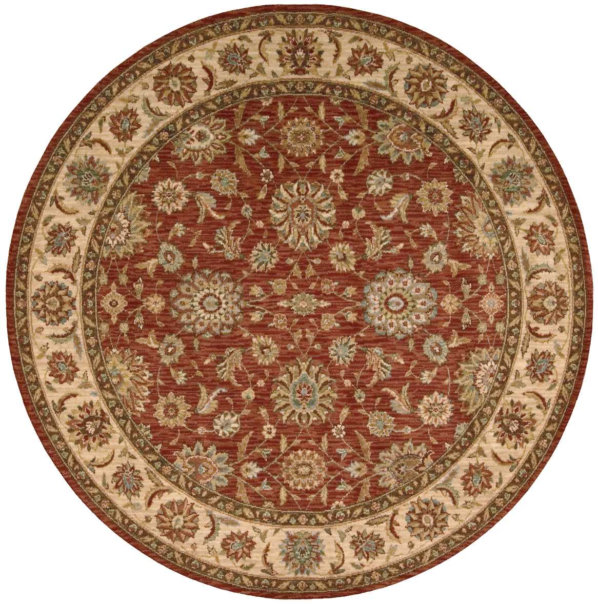 Living Treasures LI05 Rust Rug - Round