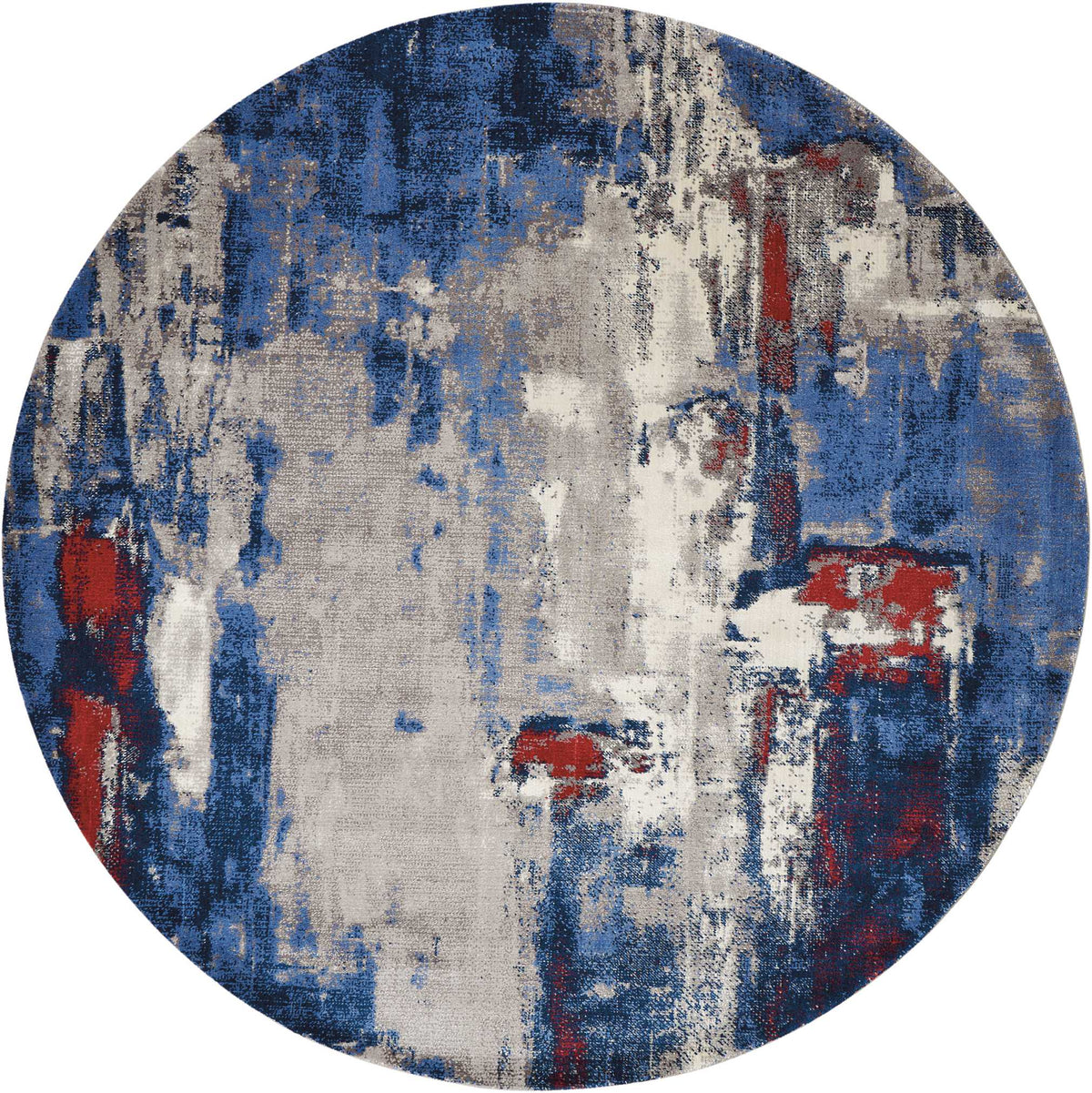 Twilight TWI20 Grey Blue Rug - Round