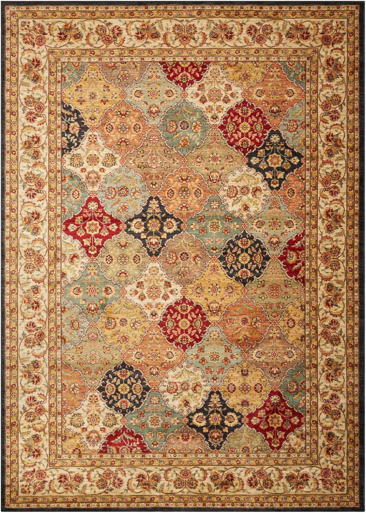 Ancient Times BAB03 Multicolor Rug - Rectangle