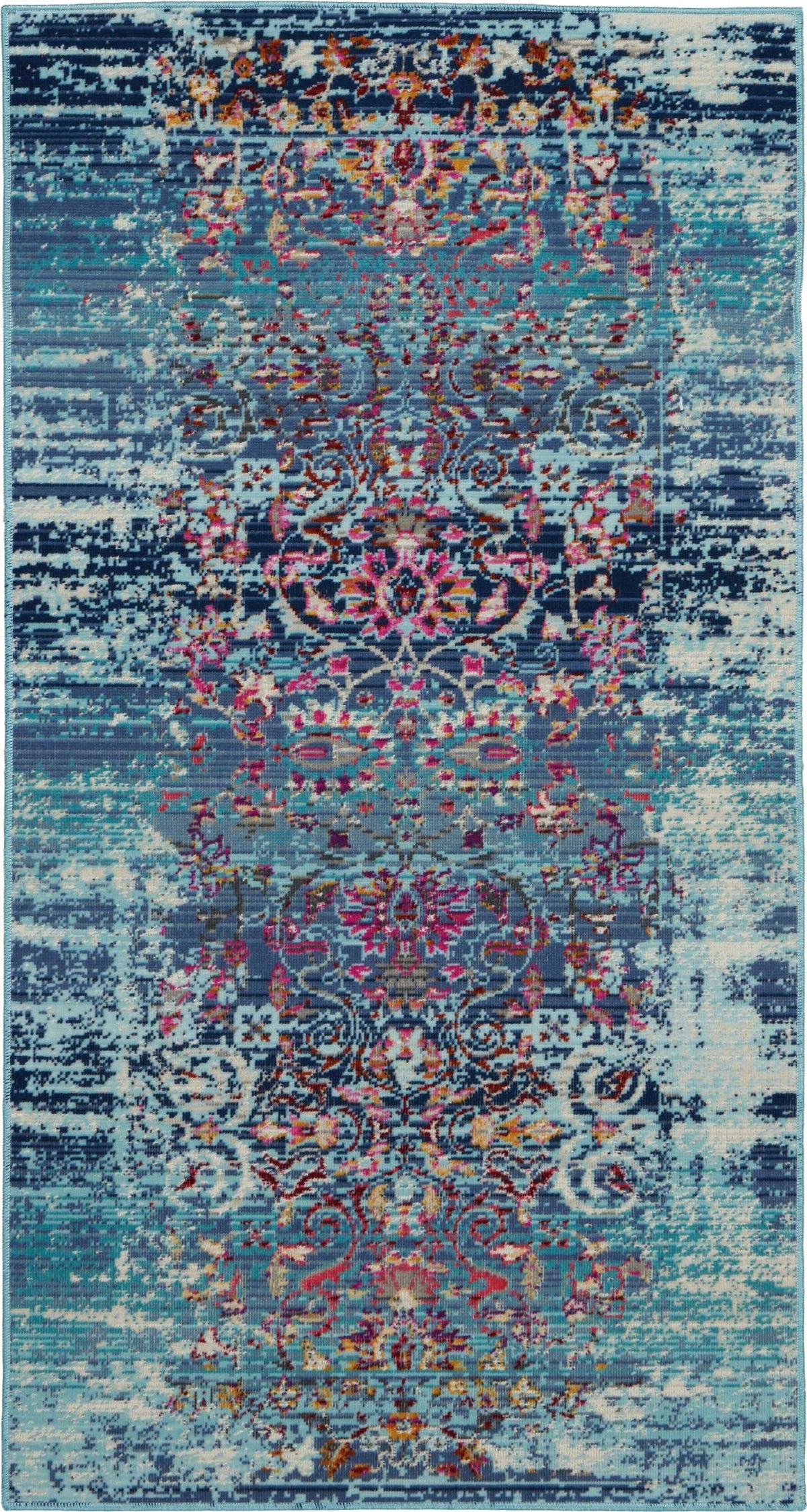 Vintage Kashan VKA02 Blue Rug - Rectangle