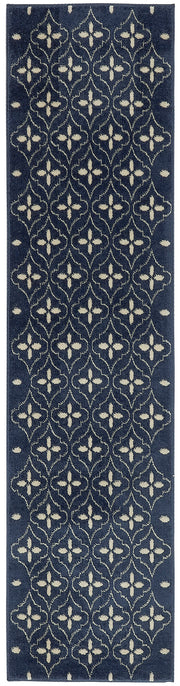 Nourison Essentials NRE04 Navy Ivory Rug - Runner