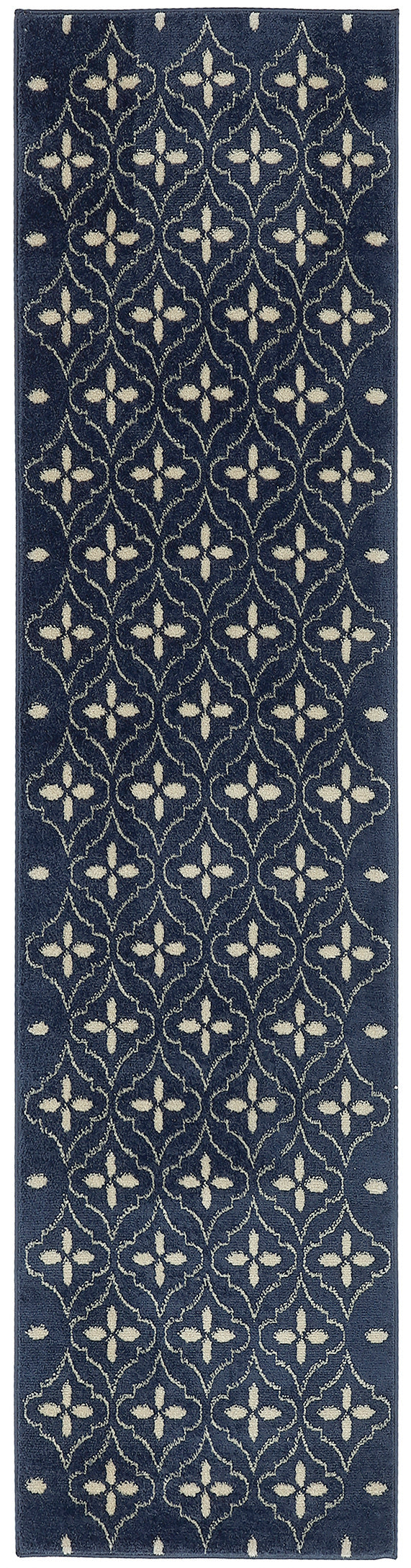 Nourison Essentials NRE04 Navy Ivory Rug - Runner