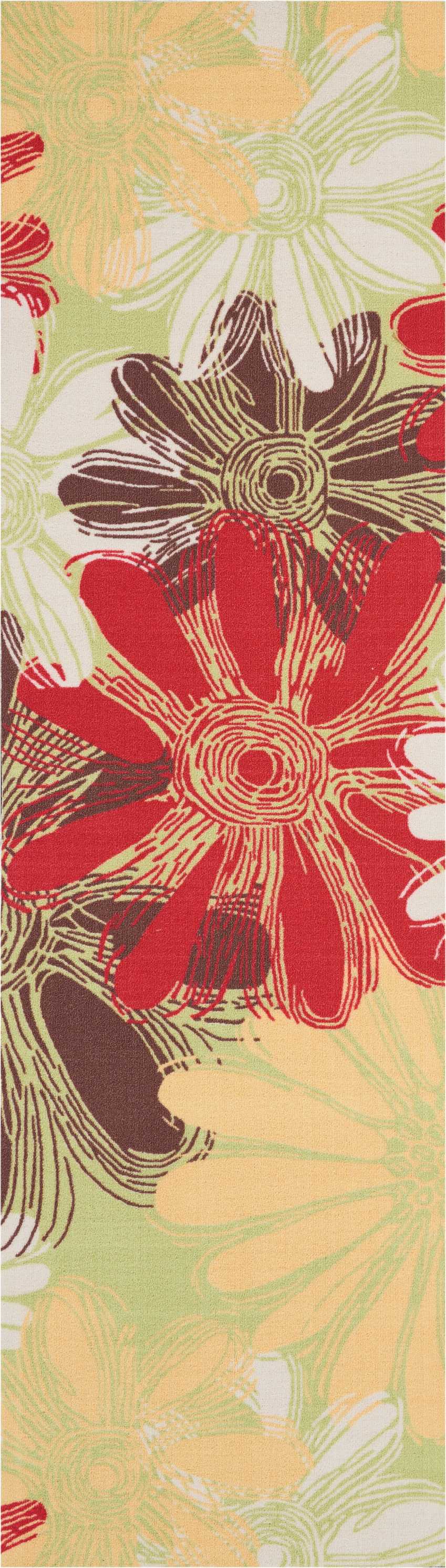Home & Garden RS022 Green Rug - Runner