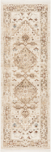 Pardis PRD02 Ivory Taupe Rug - Runner