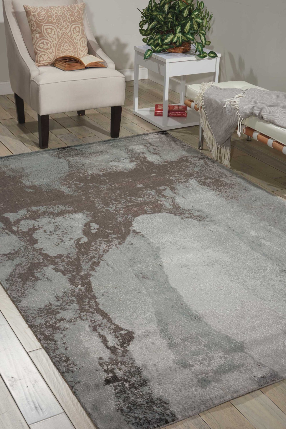 Twilight TWI07 Sea Mist Rug - room scene