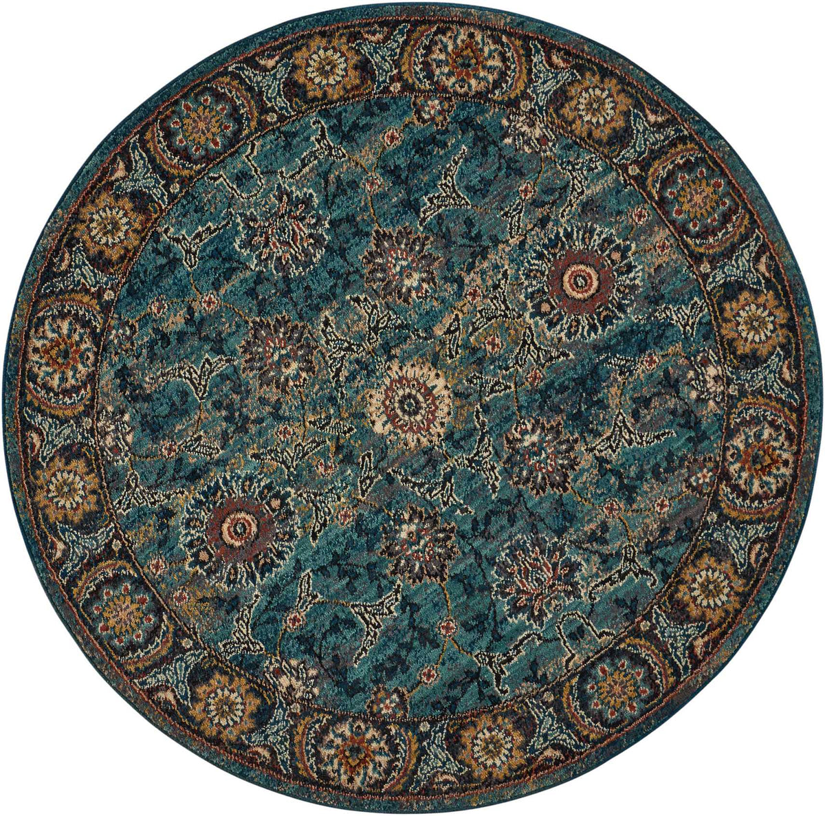 Nourison 2020 NR207 Marine Rug - Round