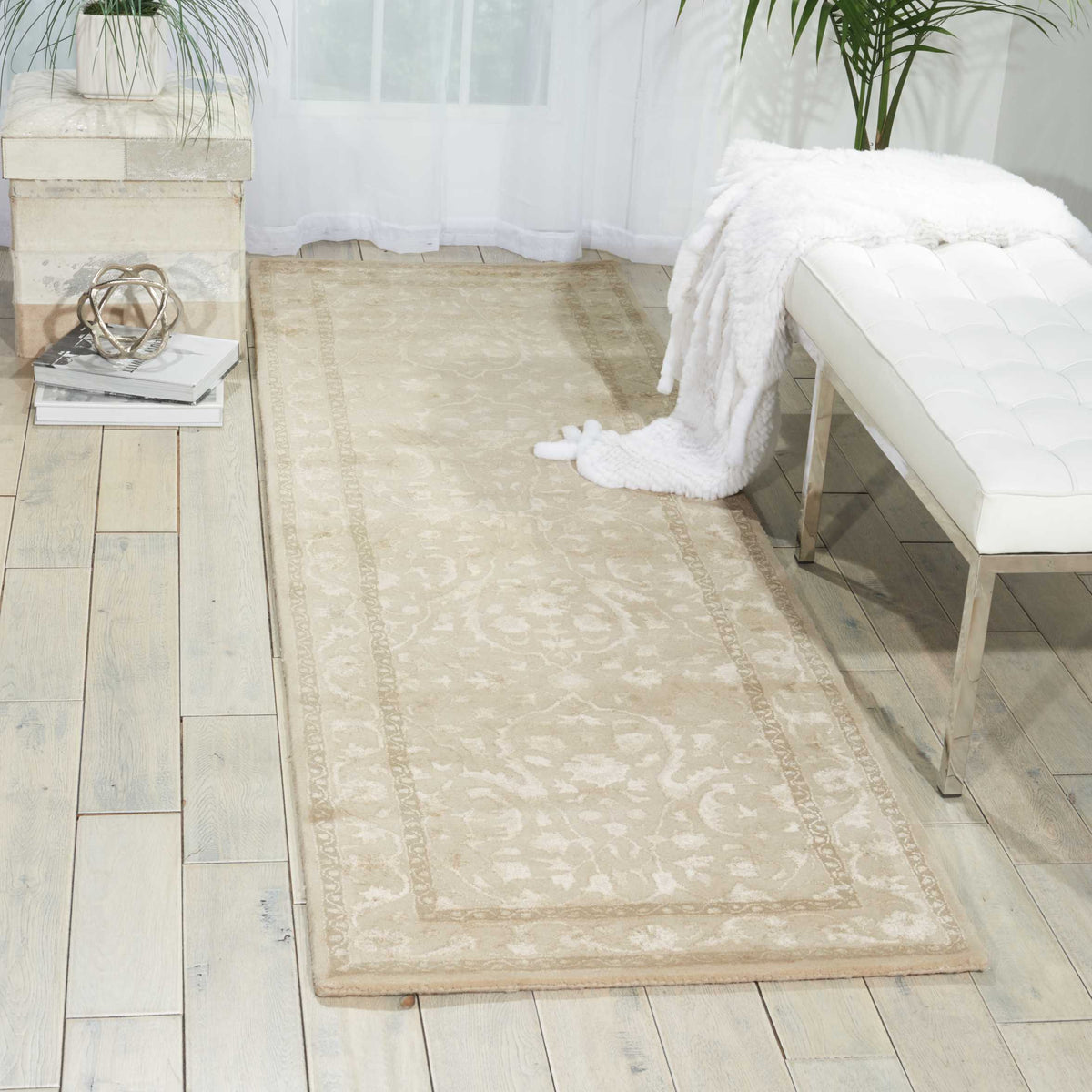 Symphony SYM03 Ivory Rug - room scene