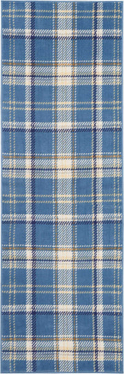 Grafix GRF03 Blue Rug - Runner