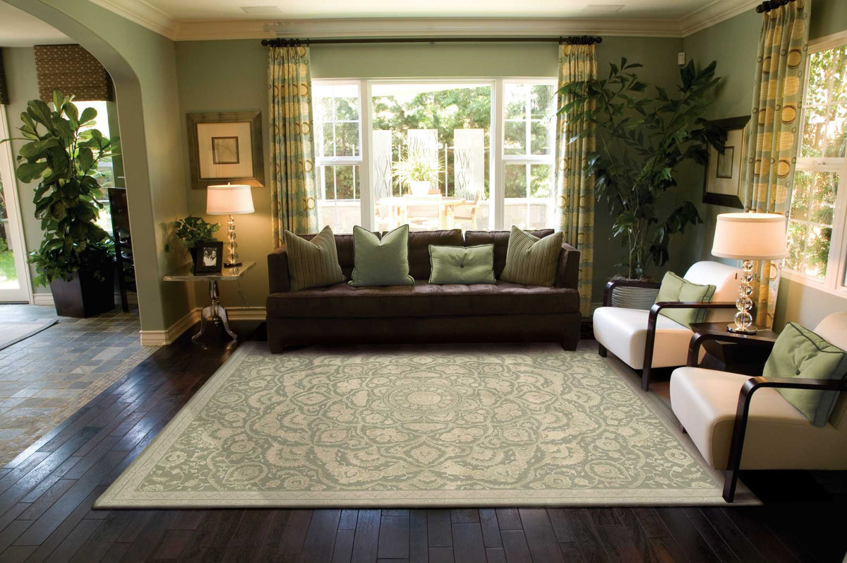 Regal REG02 Green Rug - room scene