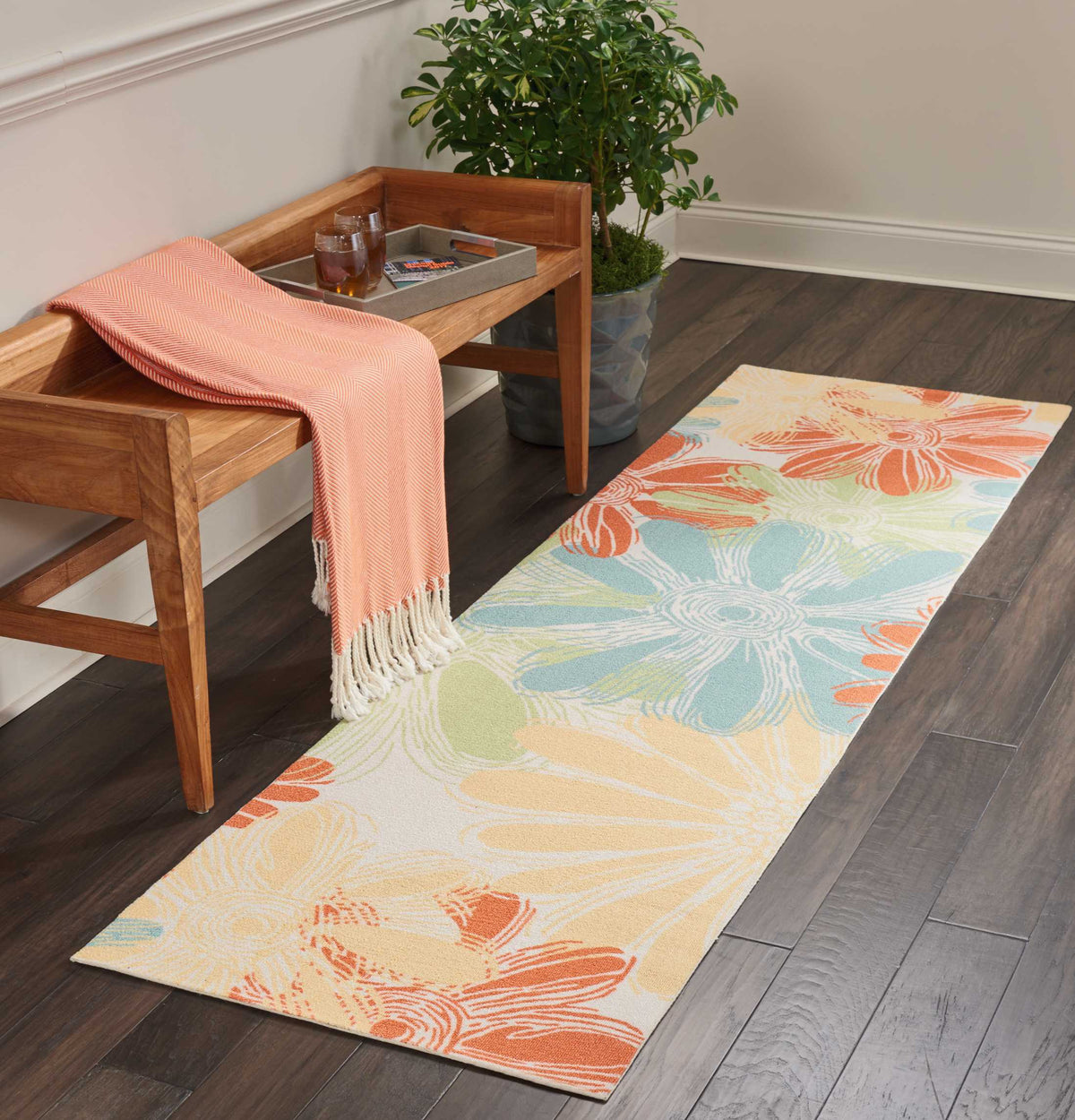 Home & Garden RS022 Ivory Rug - room scene
