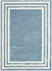 Pacific Shag PCS03 Blue Ivory Rug - Rectangle
