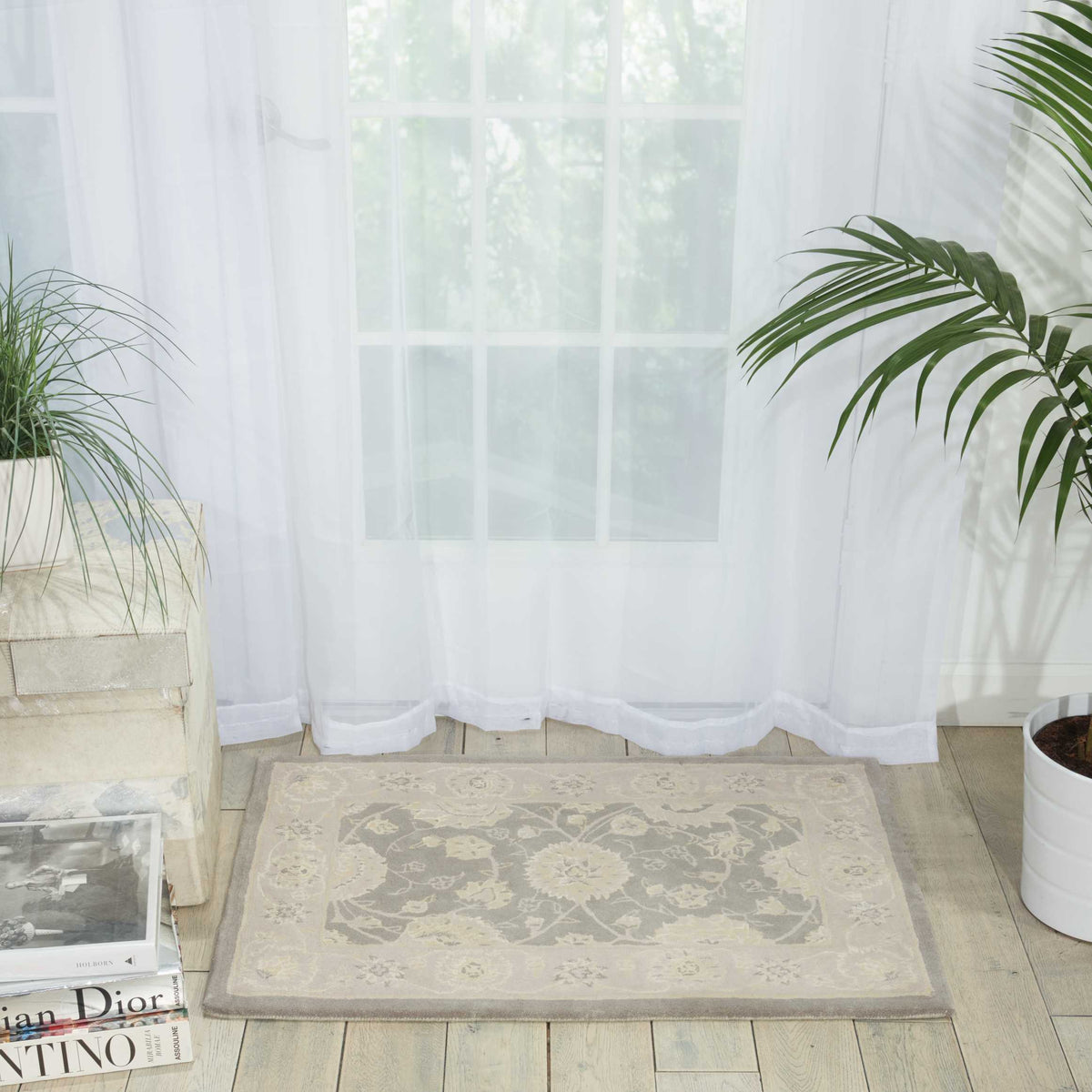 Nourison 2000 2204 Slate Rug - room scene