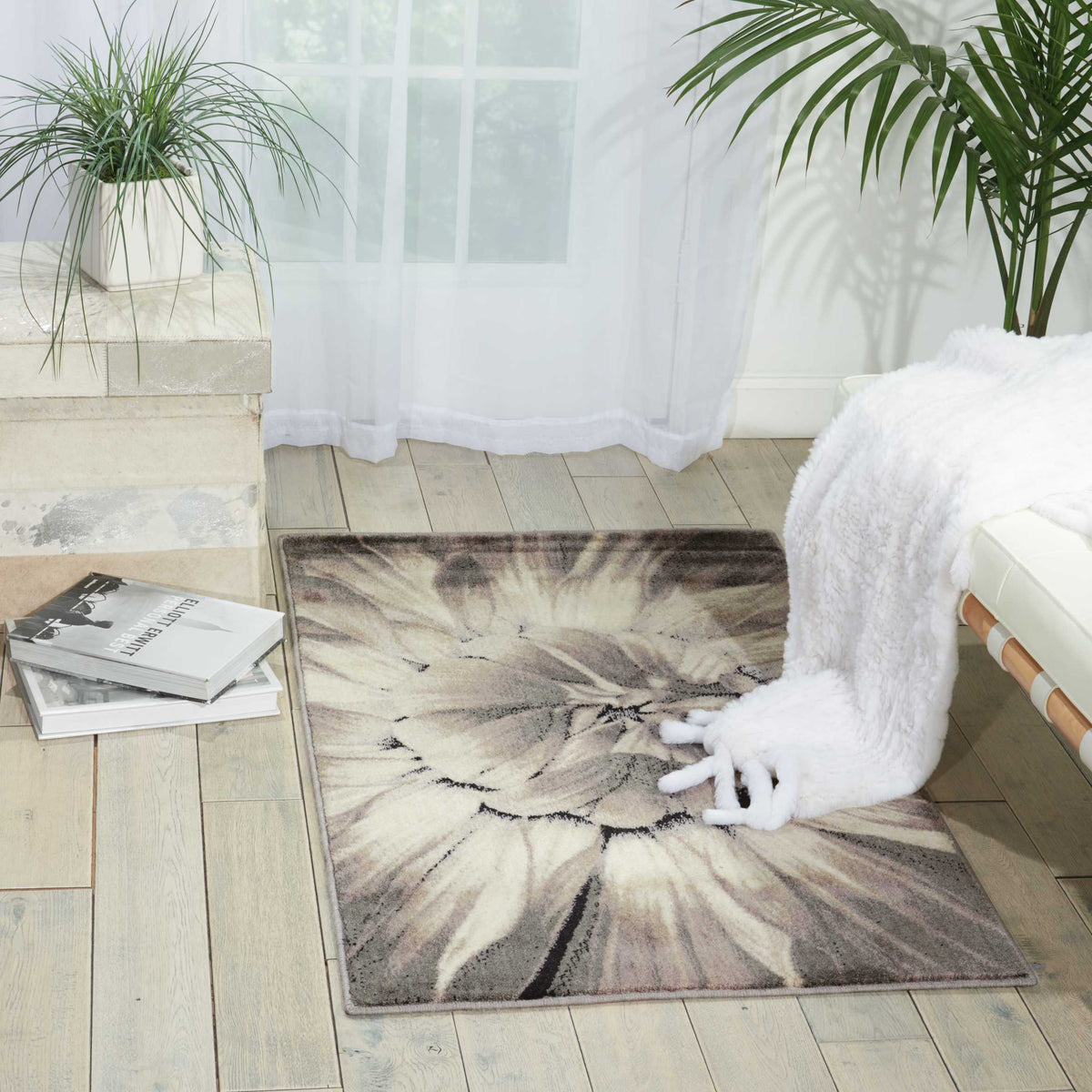 Utopia UTP05 Ivory Taupe Rug - room scene