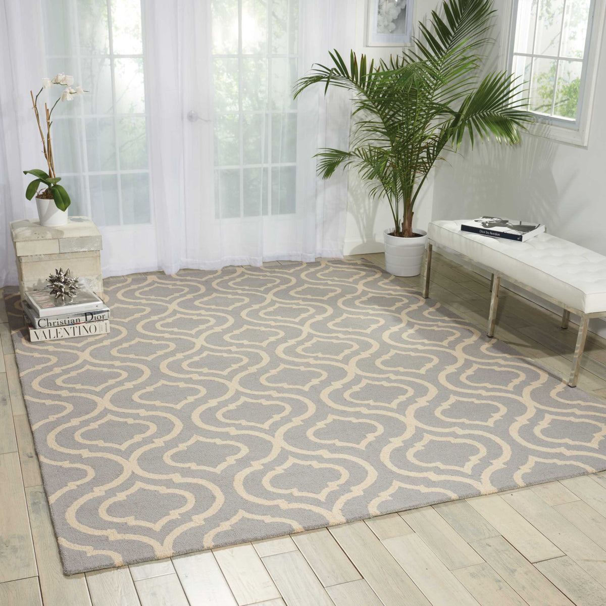 Linear LIN15 Light Blue Rug - room scene
