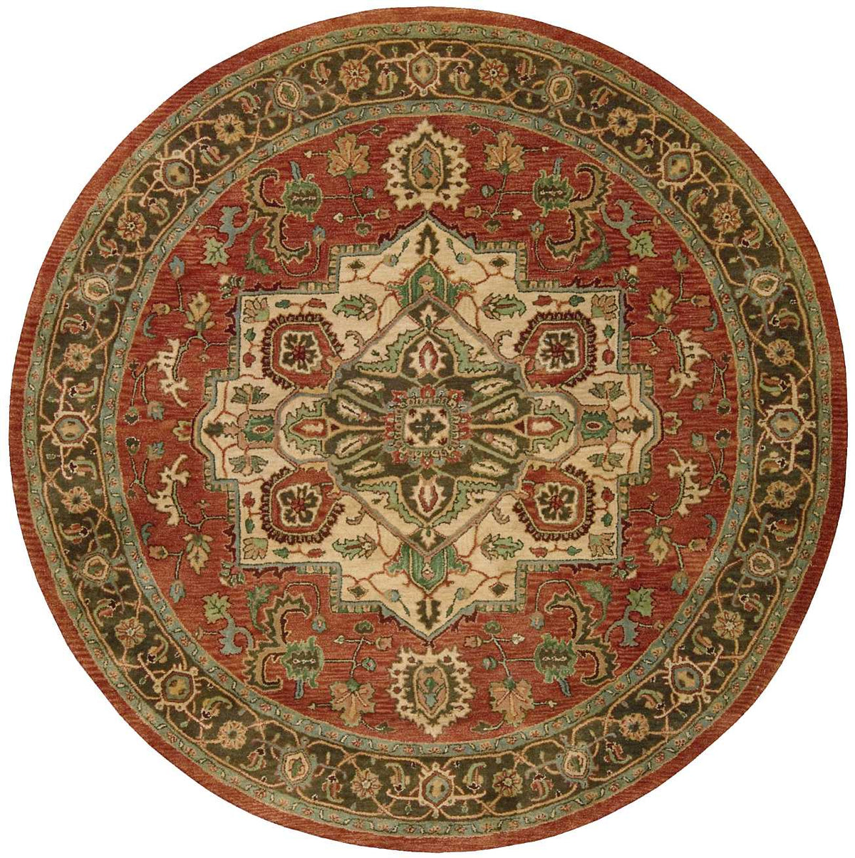 Jaipur JA36 Red Rug - Round